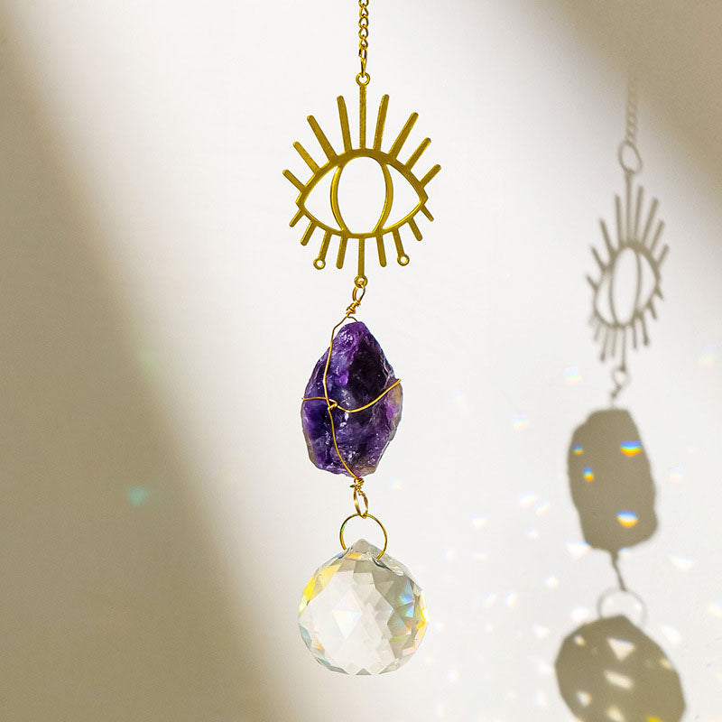 Natural Stone Crystal Ball Pendant - DippedShop Wholesale - #0579