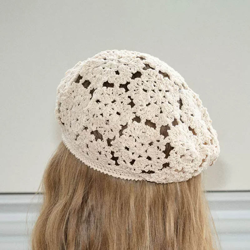 Trendy Hollow Out Handmade Knit Beanie Hat MK2CK6W6HAT59