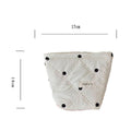 Polka Dot Quilted Makeup Bag - DippedShop Wholesale - #5395