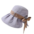 Elegant Bow Knot Wide Brim Bucket Hat 8BK6HAT158T