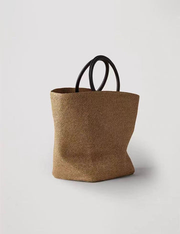 Woven Straw Tote Bag - DippedShop Wholesale - #3635