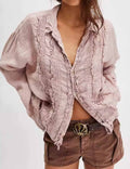 Elegant Ruffled Polo Shirt - DippedShop Wholesale - #1027