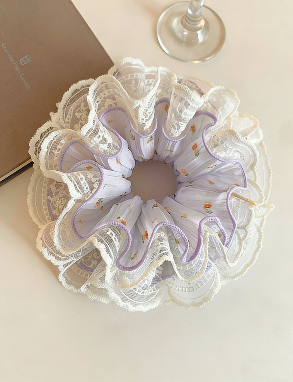 Floral Lace Scrunchies - DippedShop Wholesale - #5619
