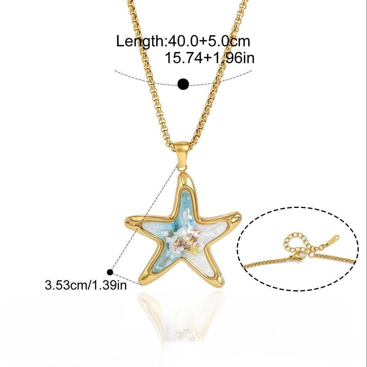 Trendy Gold Plated Starfish Mo - DippedShop Wholesale - #0067