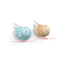 Handmade Raffia Beach Shell Keychain Bag Charm 8ZA6BBC26