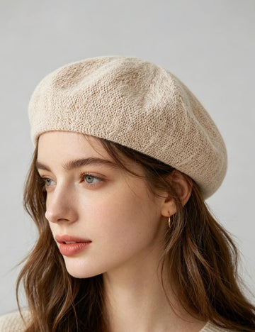 Trendy Solid Color Beret Breathable Beret Hat MK2CK6W6HAT62