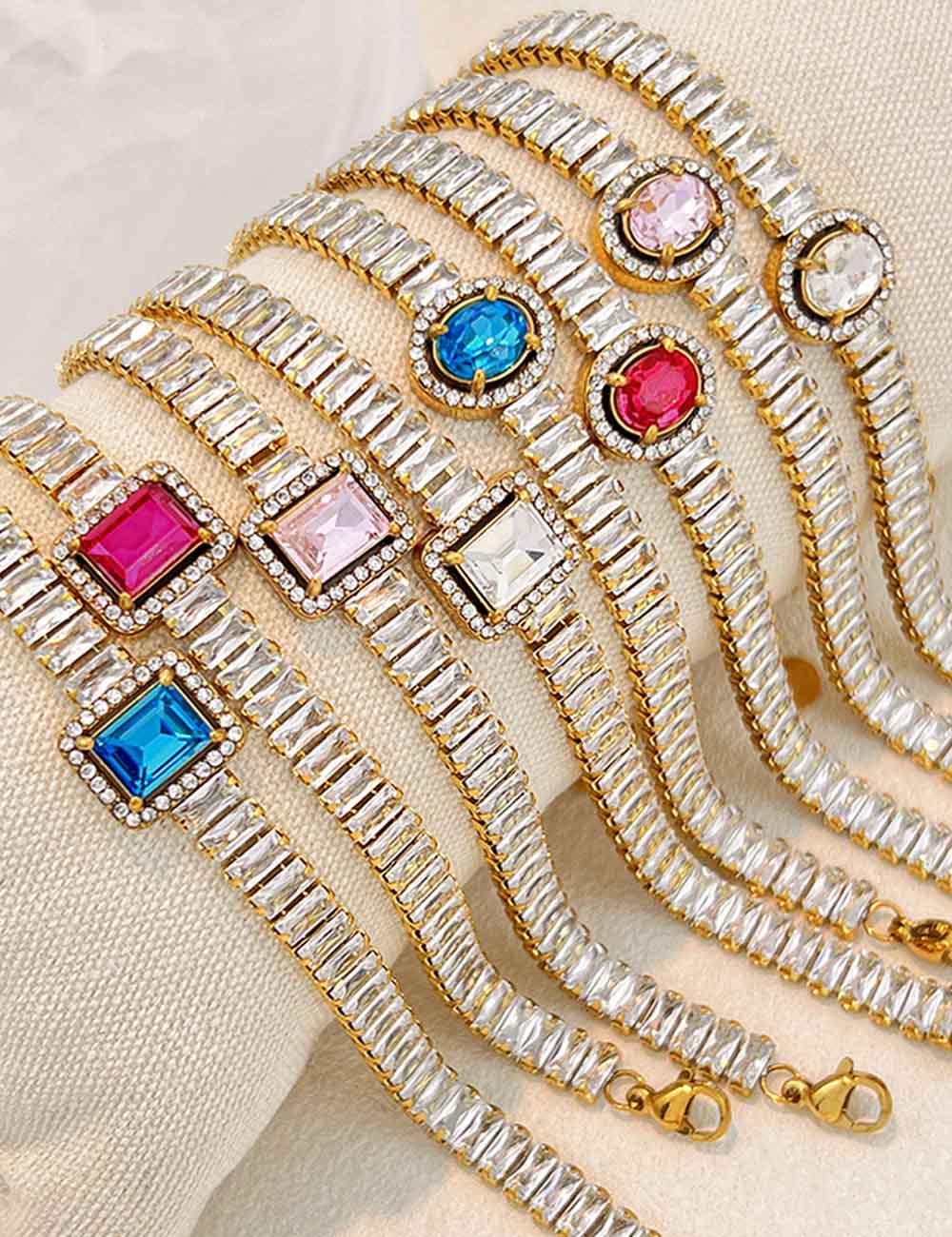 Fashion Gold Plated Cubic Zirc - DippedShop Wholesale - #0499