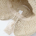 Lace Strap Straw Hat - DippedShop Wholesale - #2131