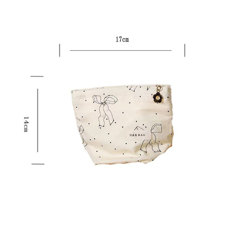 Pok Dolt Bow Simple Cosmetic Bag MK2BW6W10BOB420