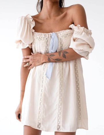 Sexy Solid Color Lace Mini Dress DP25F509