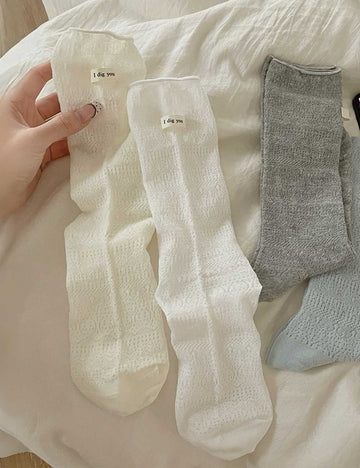 Minimalist Solid Crew Socks - DippedShop Wholesale - #1603