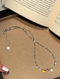 Colorful Ball Pendant Choker - DippedShop Wholesale - #1171