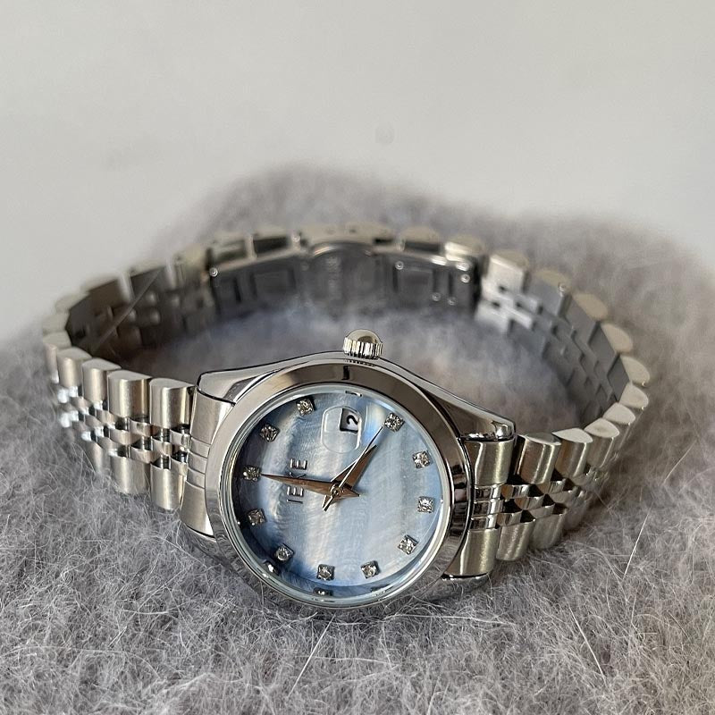 Elegant Rhinestone Stainless Steel Quartz Watch DP25F728