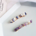 Dainty Irregular Stone Beaded Hair Barrette 6W6HCP1262