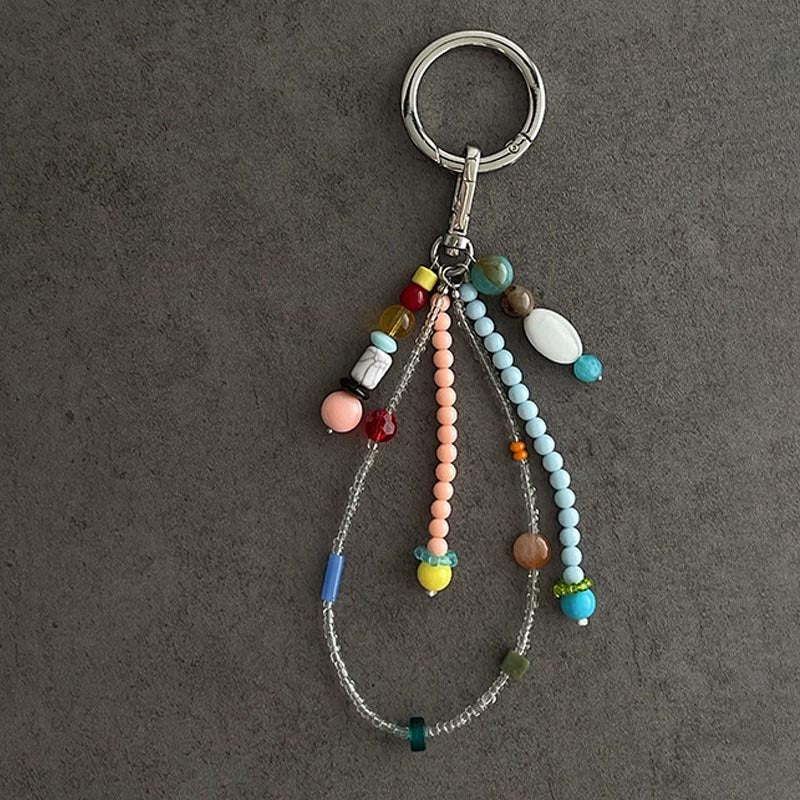 Colorful Bead Tassel Keychain - DippedShop Wholesale - #0131