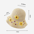 Flower Crochet Beach Hat - DippedShop Wholesale - #5779