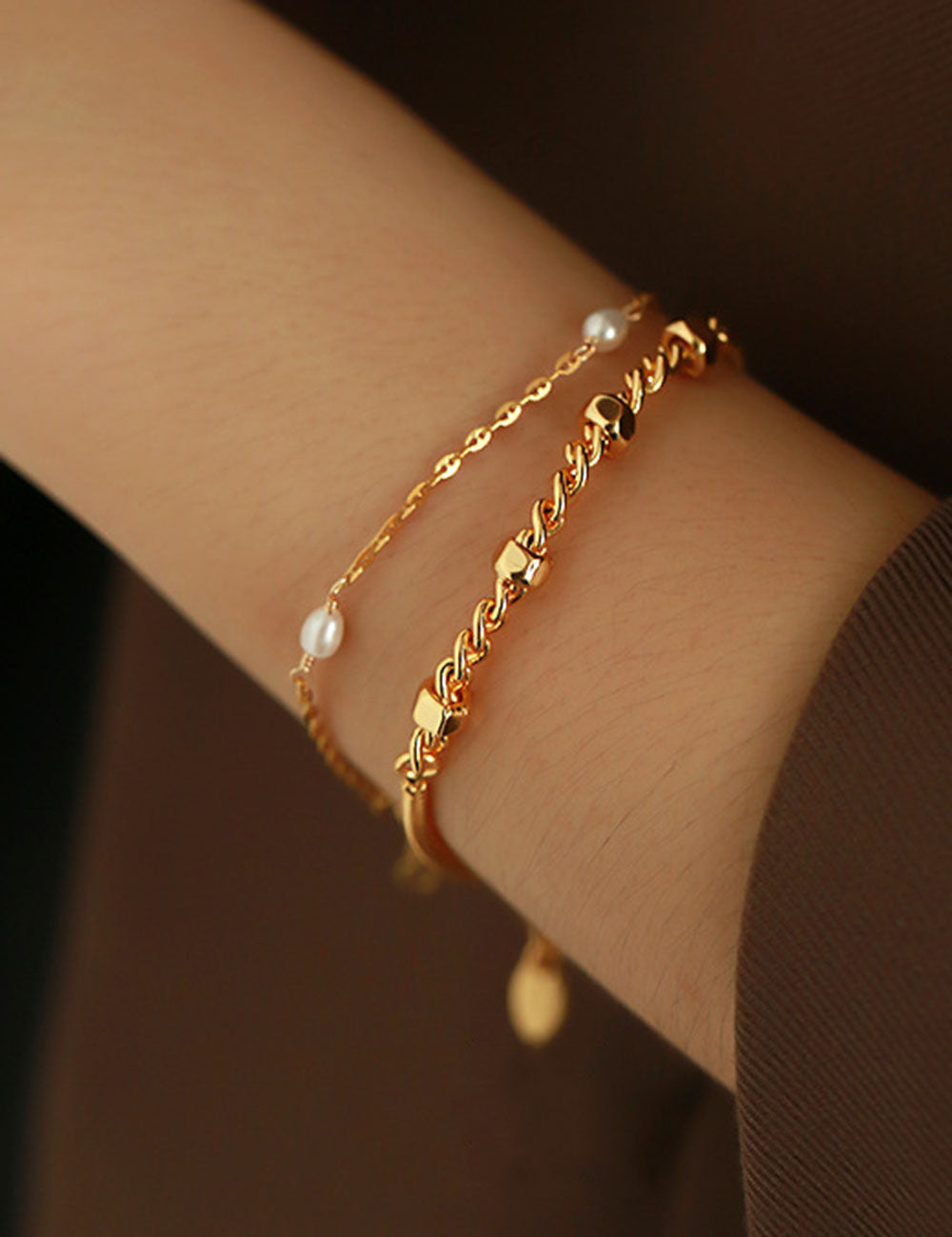 Minimalist Gold Snake Chain Bracelet - DippedShop Wholesale - #5427