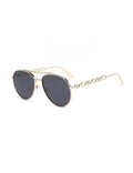 Double Bridge Aviator Sunglasses - DippedShop Wholesale - #1219