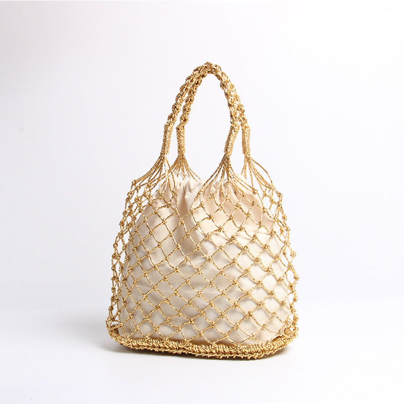 Hollow Out Braided Beach Handbags DP25C812