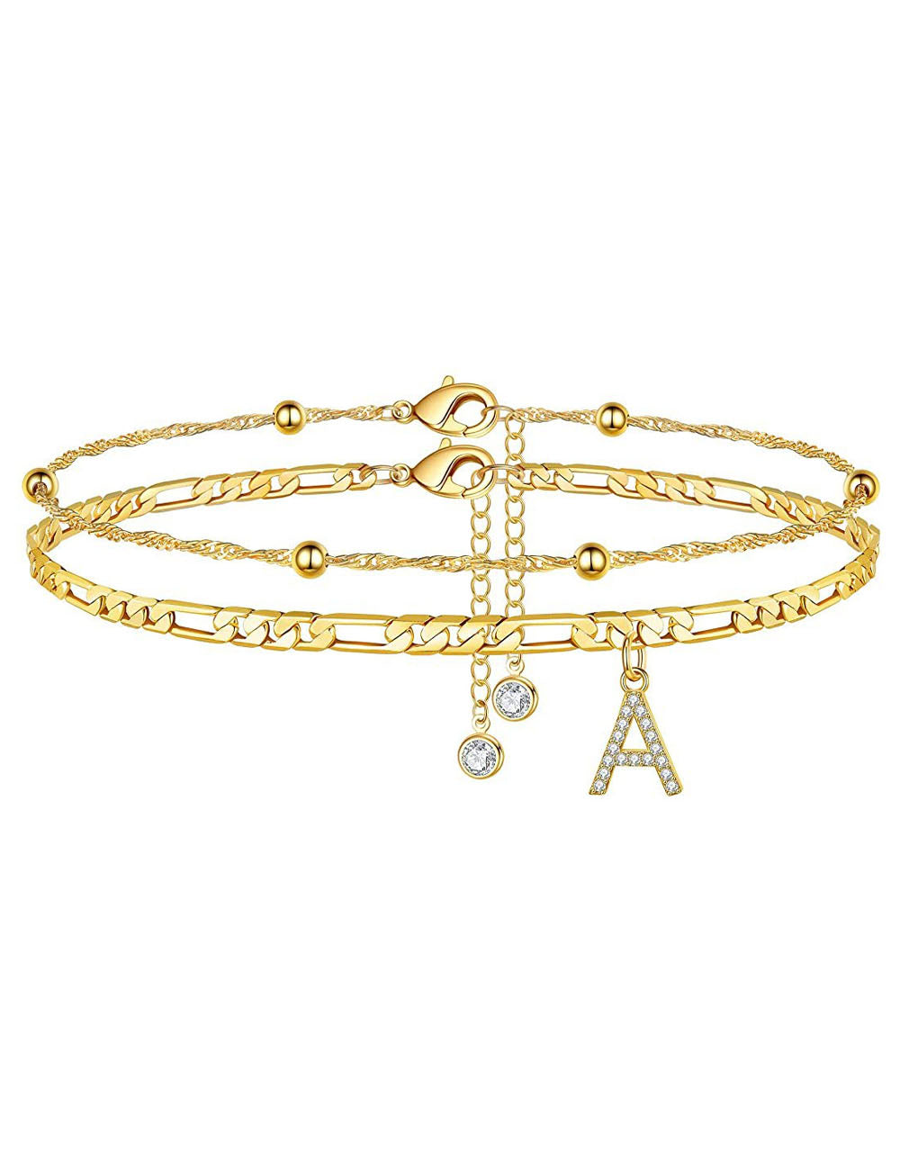 Trendy Initial Letter Gold Pla - DippedShop Wholesale - #2163
