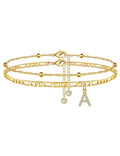 Trendy Initial Letter Gold Pla - DippedShop Wholesale - #2163