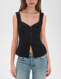 Vintage Lace Sleeveless Top - DippedShop Wholesale - #8579