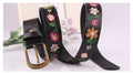 Vintage Floral Embroidered Skinny Leather Belt MK2LEEP6W6JBT45