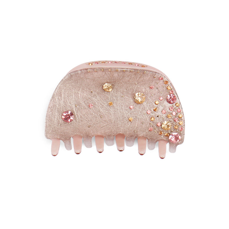 Cute Sparkly Rhinestone Medium Hair Claw MK2PPM6W6HCP353