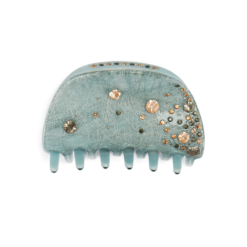 Cute Sparkly Rhinestone Medium Hair Claw MK2PPM6W6HCP353