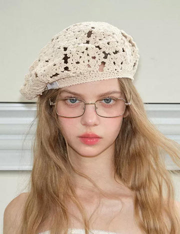 Trendy Hollow Out Handmade Knit Beanie Hat MK2CK6W6HAT59