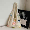 Flower Crochet Tote Bag - DippedShop Wholesale - #1235