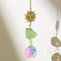 Natural Stone Crystal Ball Suncatcher - DippedShop Wholesale - #8531