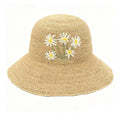 Handmade Flower Embroidery Straw Hat - DippedShop Wholesale - #0067