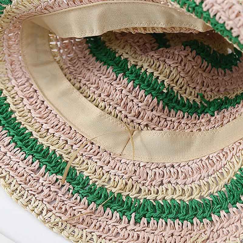 Color Block Beach Hat - DippedShop Wholesale - #8451