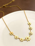 Sunflower Gold Chain Necklace - DippedShop Wholesale - #4531