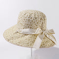 Vintage Reversible Leopard Print Foldable Bucket Hat 8BK6HAT157T