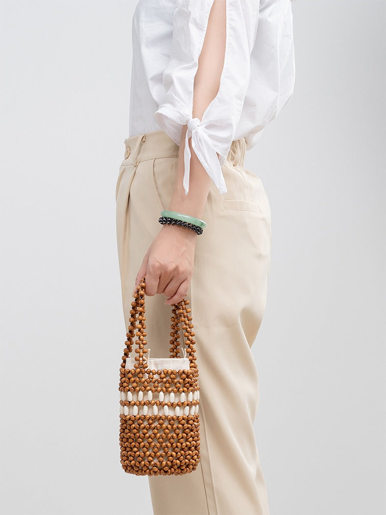 Retro Bead Bucket Handmade Bags DP25B742