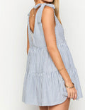 Plaid Tie-Strap Mini Dress - DippedShop Wholesale - #1859