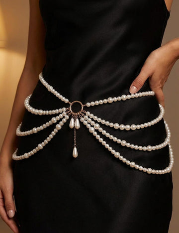 Elegant Pearl Tassel Multi-Lay - DippedShop Wholesale - #1651