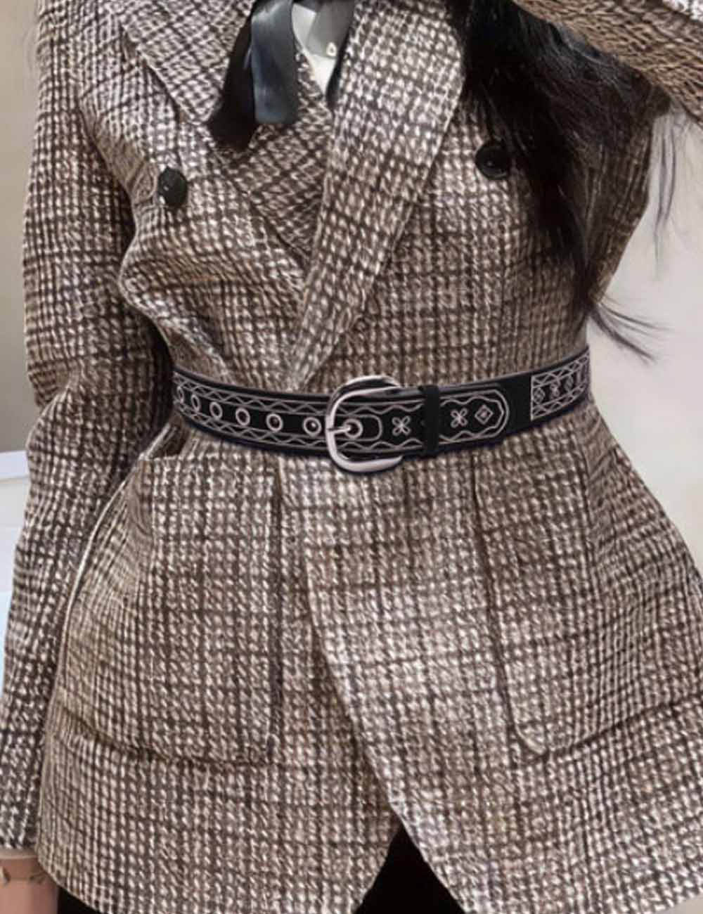 Retro Embroidered PU Belt - DippedShop Wholesale - #0211