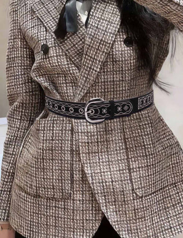 Retro Embroidered PU Belt - DippedShop Wholesale - #0211
