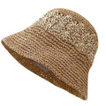 Hollow Woven Straw Bucket Hat - DippedShop Wholesale - #5155