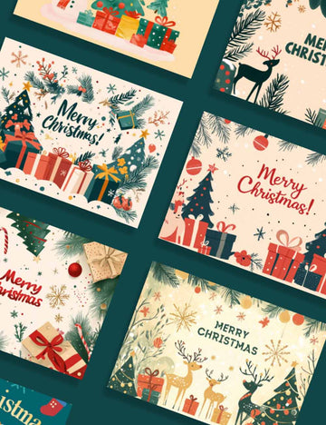 Merry Christmas Gift Decorative Greeting Card DP25H499