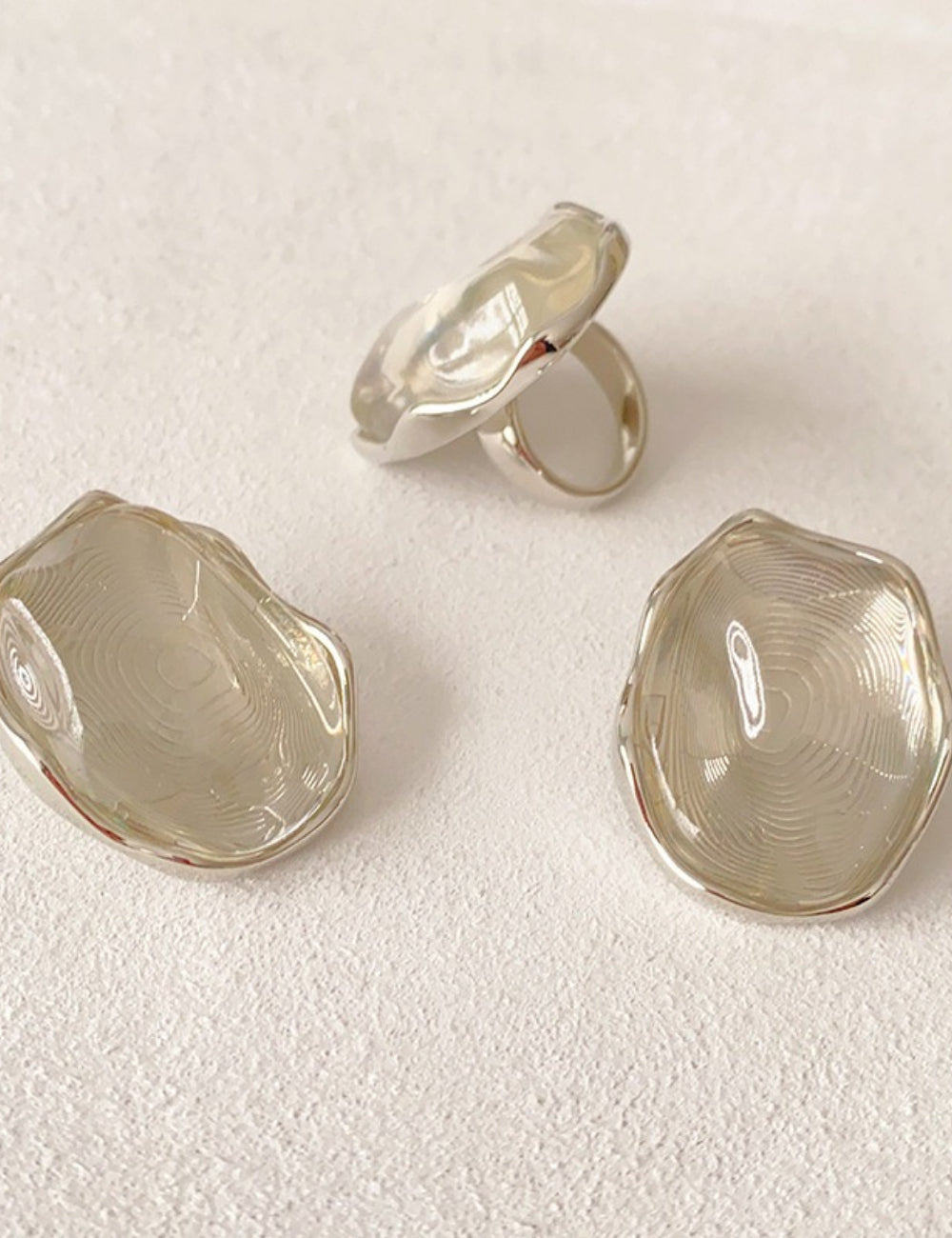 Chunky Irregular Statement Stud Earrings - DippedShop Wholesale - #5299