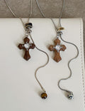 Cross Pendant Chain Necklace - DippedShop Wholesale - #6019