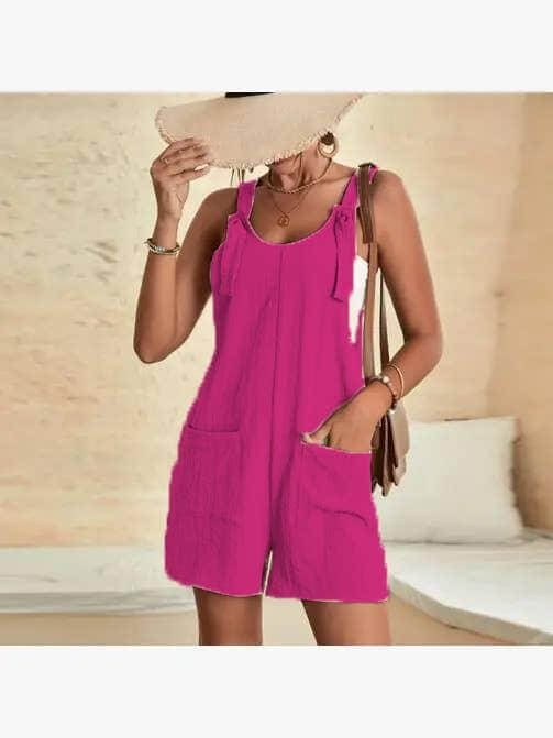 Solid Pocket Jumpsuit - DippedShop Wholesale - #0547