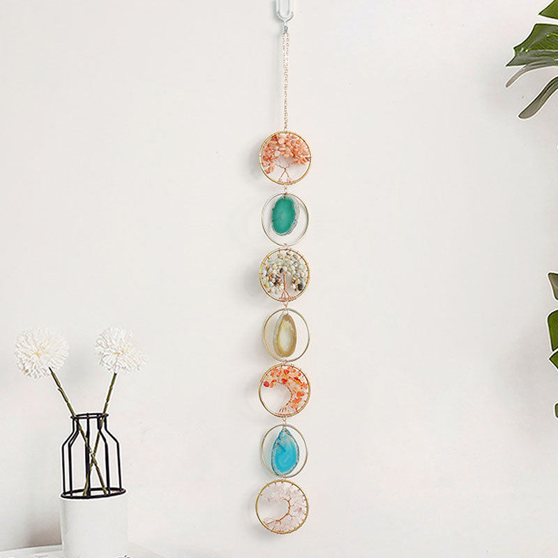 Agate Crystal Tree Suncatcher - DippedShop Wholesale - #9443