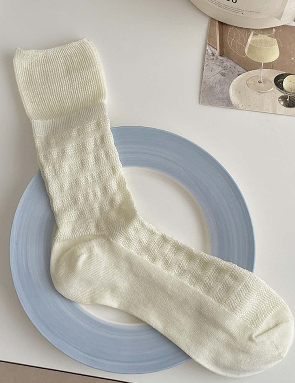 Casual Mesh Crew Socks - DippedShop Wholesale - #2787