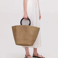 Woven Straw Tote Bag - DippedShop Wholesale - #1939