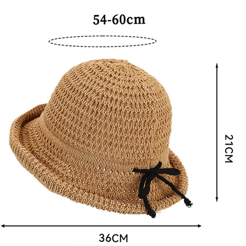 Elegant Bow Knot Bucket Hat - DippedShop Wholesale - #7123